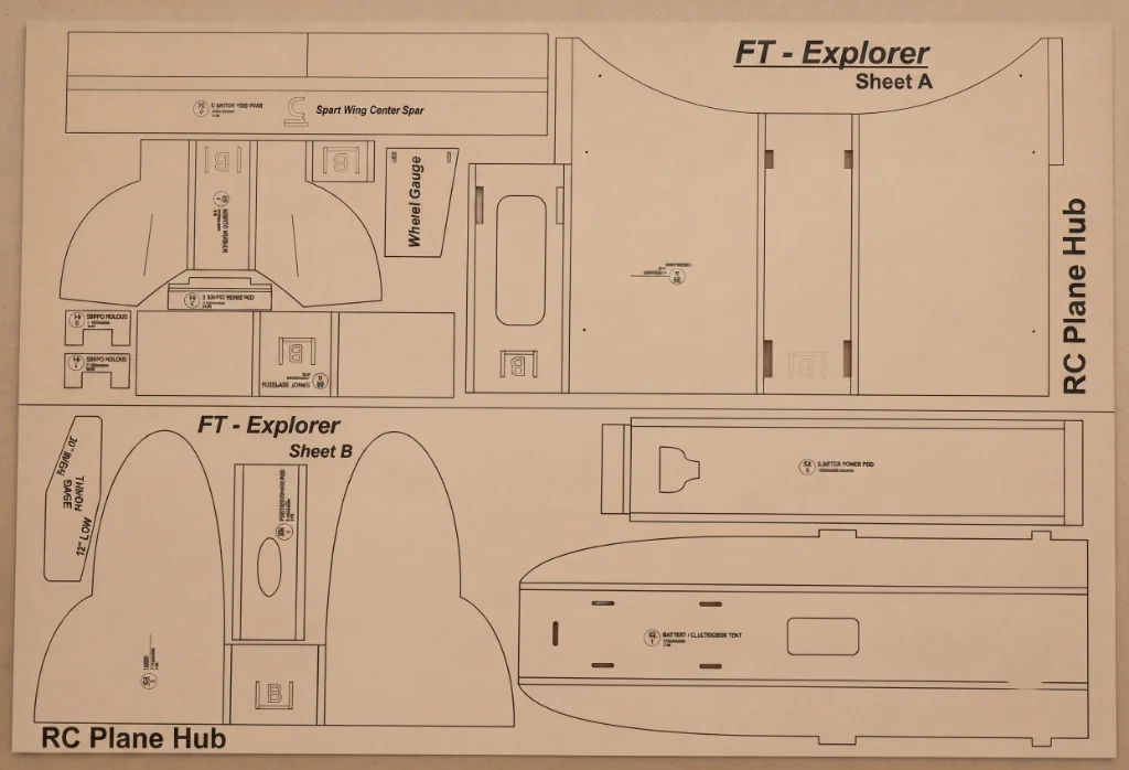 FT-Explorer Sheets A & B (Fuselage / Power Pod)