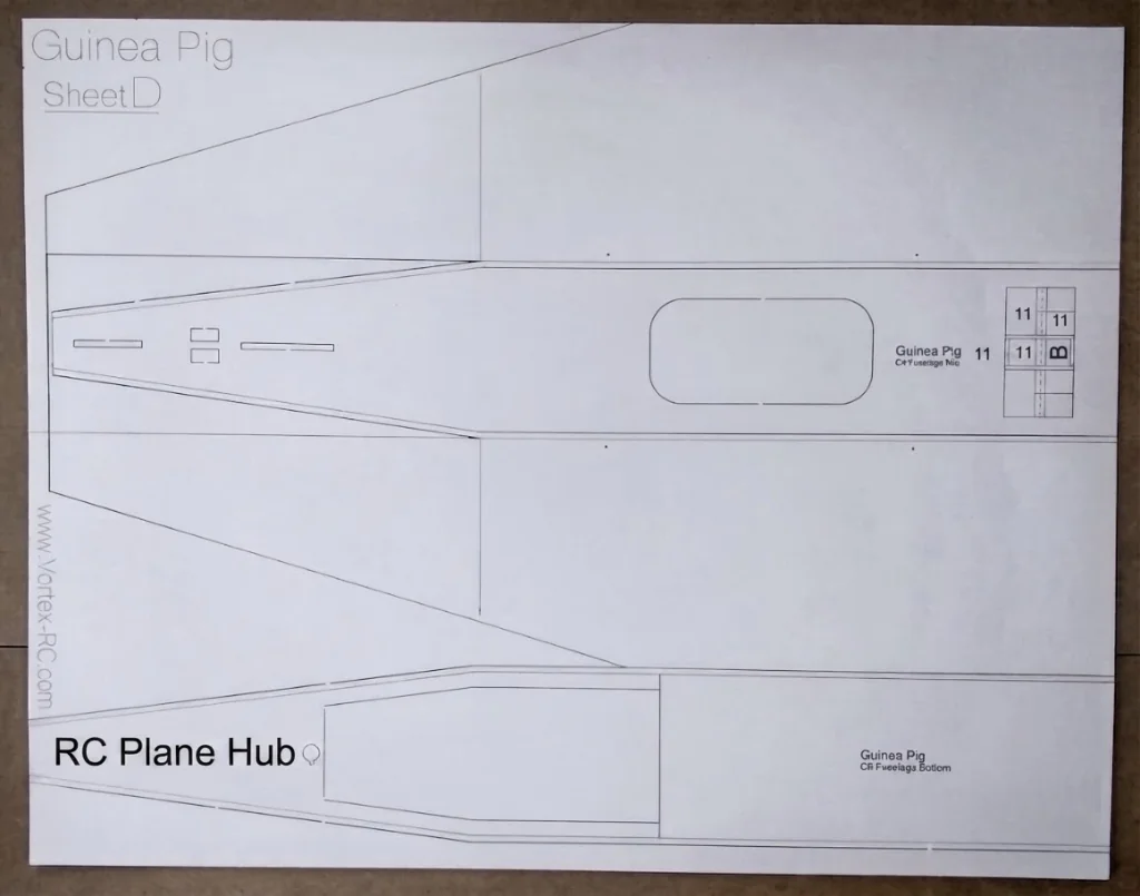 Guinea Pig Sheet D (Main Wing Center)