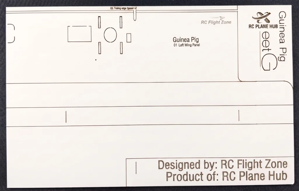 Guinea Pig Sheet G (Empennage & Tail)