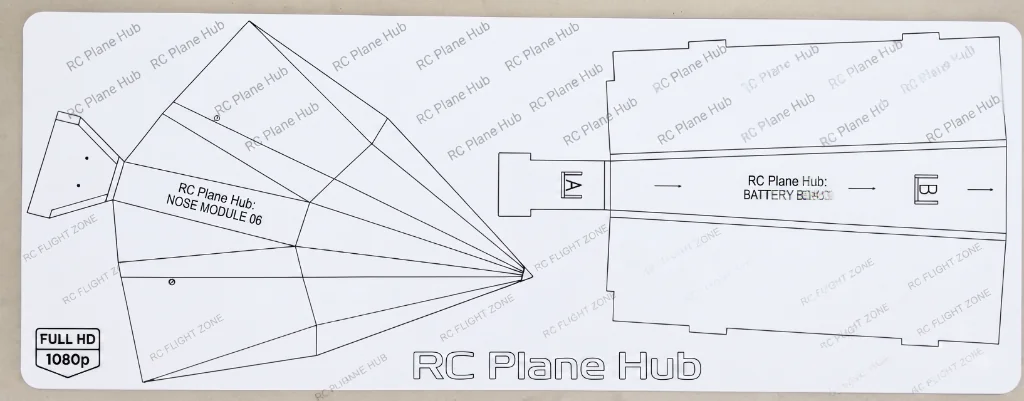 Laser Cut Fliteboard Pro Sheet C2 (Canopy Doubler)