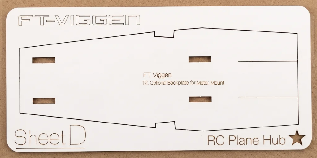 Laser Cut Fliteboard Pro Sheet D (Vertical Fin)